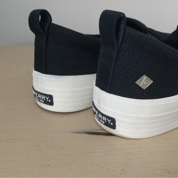 Sperry Crest Platform Navy Snake Size 8 - Picture 4 of 9